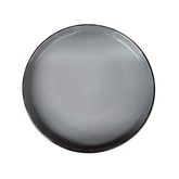 Prato para Sobremesa Nuage em Cerâmica Cinza 21cm - Ela Decora